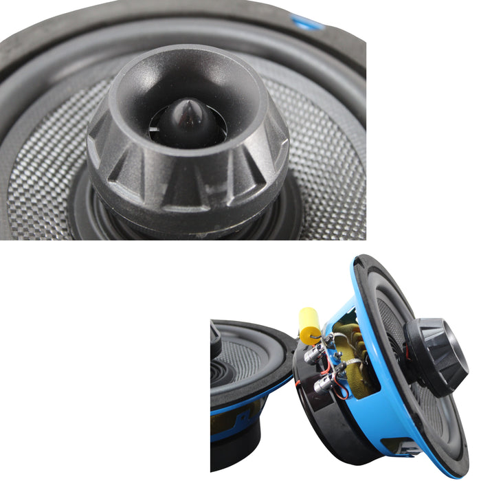 Motorcycle/Marine 6.5" Hybrid 4-Ohm 100W RMS Midrange F1 Speakers Pair-OPEN BOX