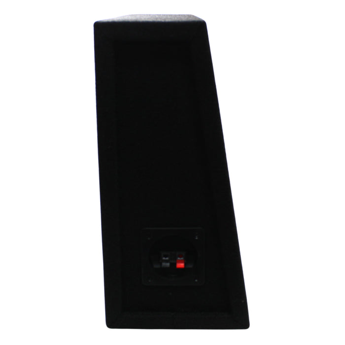 King Boxes 10" Single Sealed Wedge Style Carpeted Truck Subwoofer Enclosure