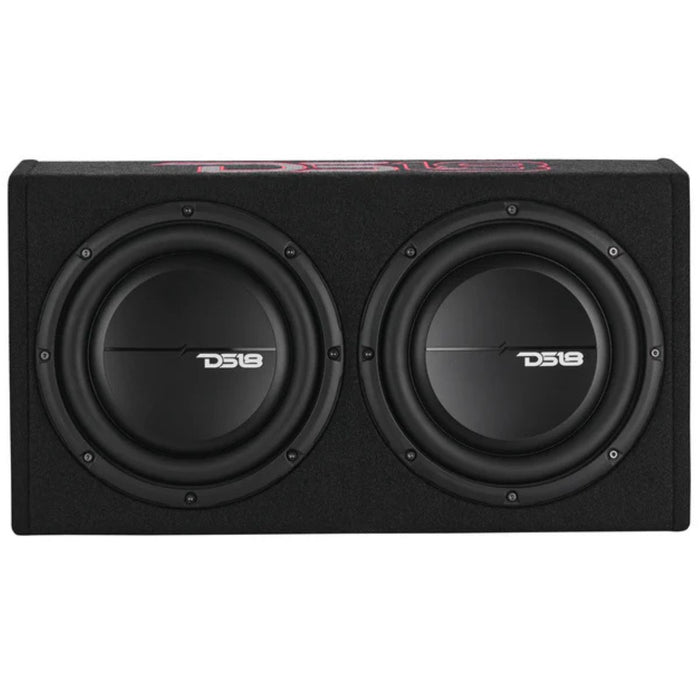 10” 350W RMS 2-Ohm Loaded Subwoofer Sealed Truck Enclosure w/ Passive Radiator