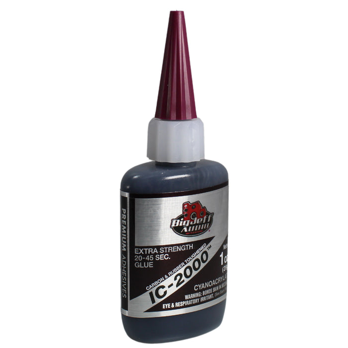 Big Jeff Audio 20-45 Sec 1/2-1 oz Rubber-Toughened Cyanoacrylate Adhesive Black