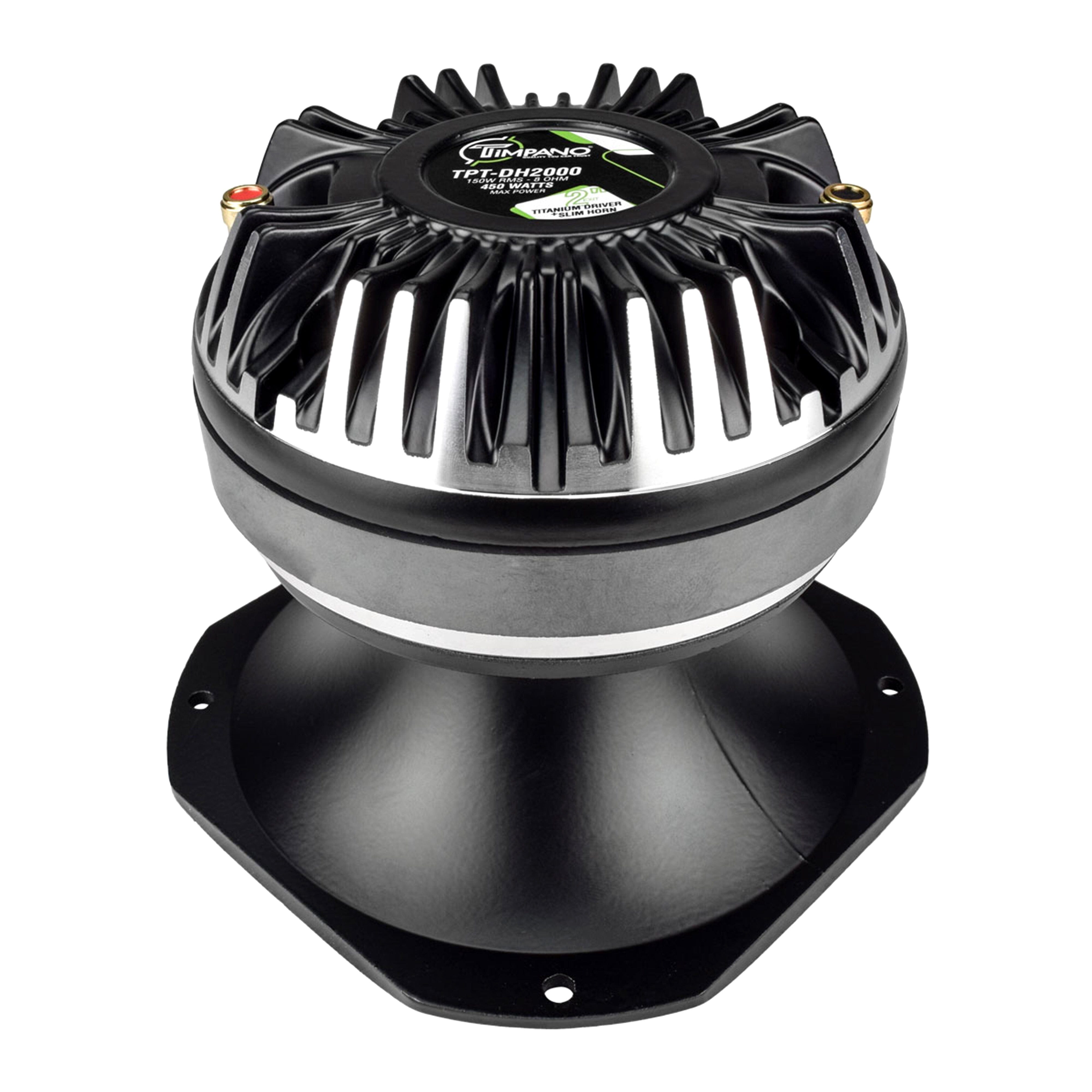 Timpano 2 Inch 450W 8 Ohm Titanium Compression Driver w/ Slim Horn
