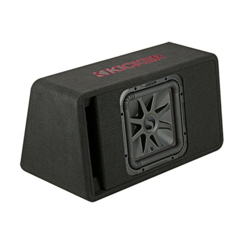 Kicker L7R Series 12" 600W RMS 2-Ohm Vented Angled-Back Loaded Subwoofer Enclosure - KI-45VL7R122