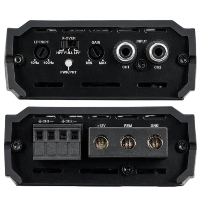 Deaf Bonce 70 Watts 4 ohm RMS 2-Channel Machete Class D Amplifier MLA-70.2 XS