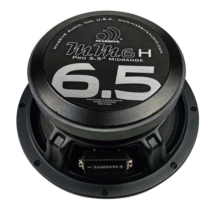 6.5" 140W RMS 4-Ohm Mid-Range Speaker Massive Audio MM Series MM6H