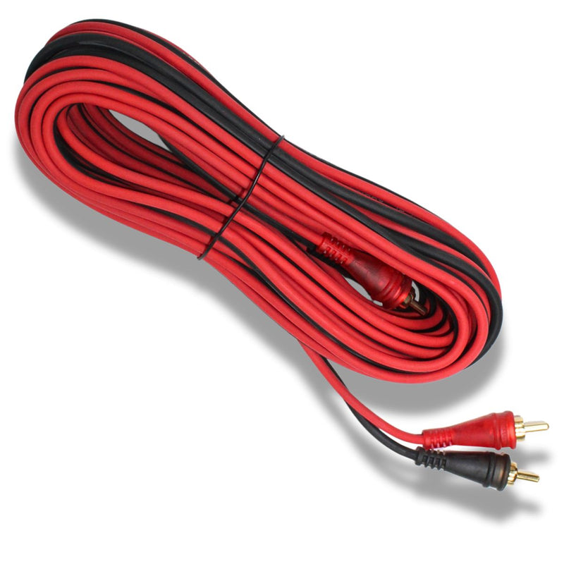 Audiopipe Frosted RCA Cables w/Gold-Plated RCA Connectors (10 Pack) 1.5-25 Feet