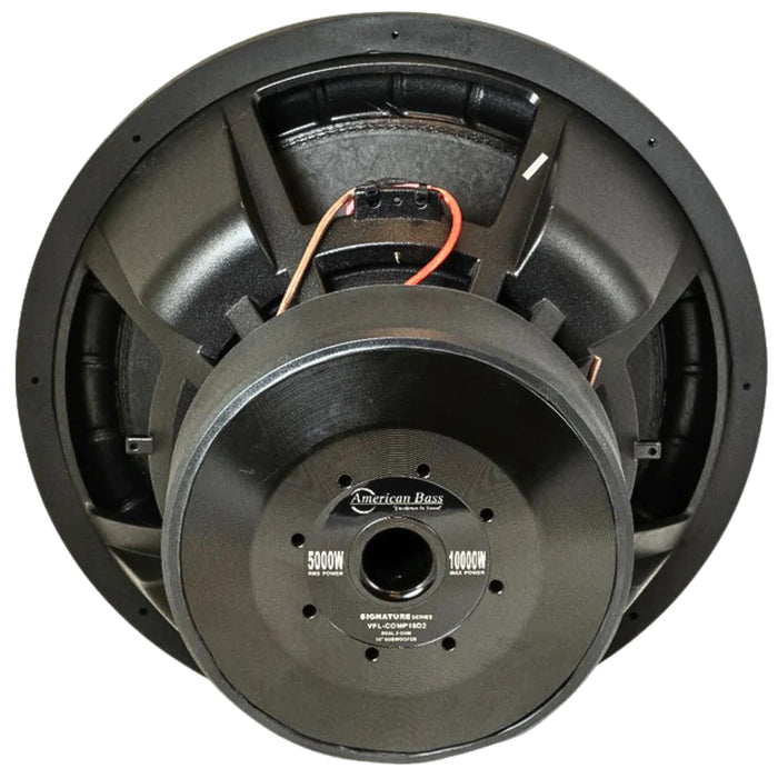 American Bass 18" VFL COMP SIGNATURE SUB 10,000W Max 1 Ohm Dual Voice Coil