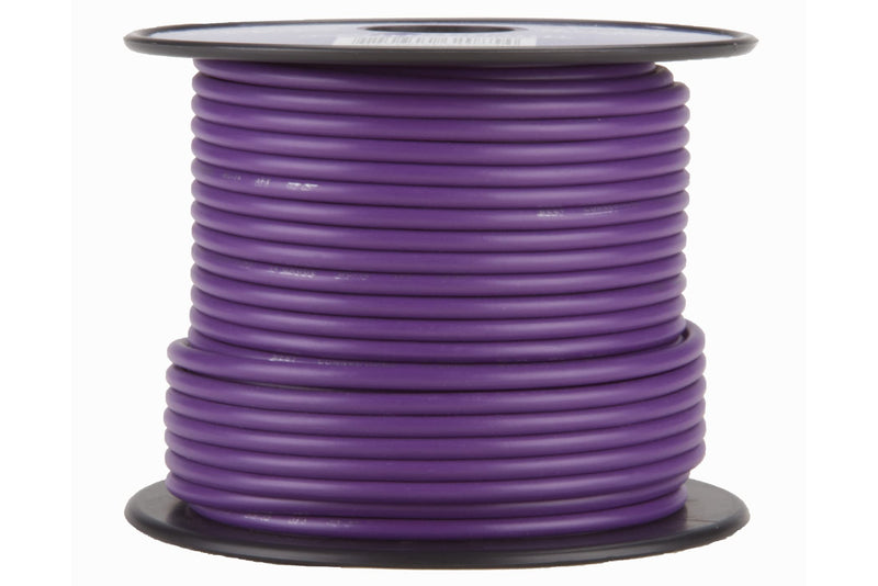 14 GA 100 FT Roll Purple Stranded CCA Primary Wire Lot Cut By The Foot