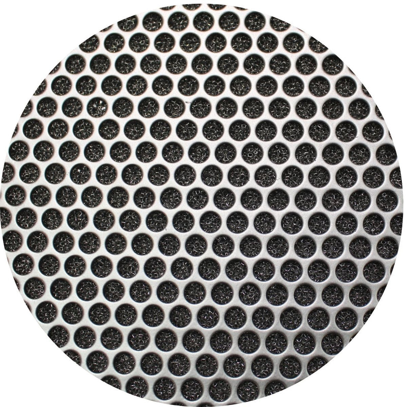 Audiopipe 2x4' Black Metal Finish Mesh Grill w/ Foam Staggered Rows 3/16" Holes