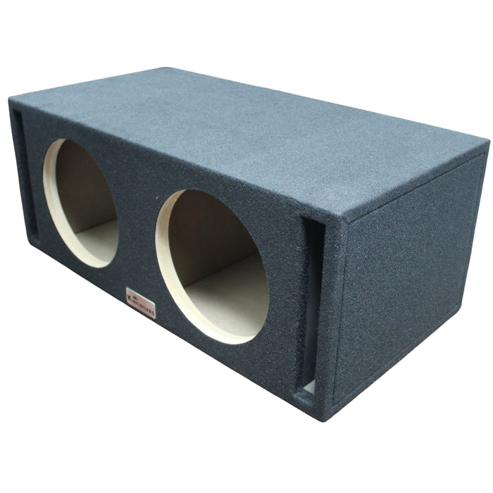 King Boxes Dual 10" Vented Divided Carpeted Universal Subwoofer Box KG-D10DSV