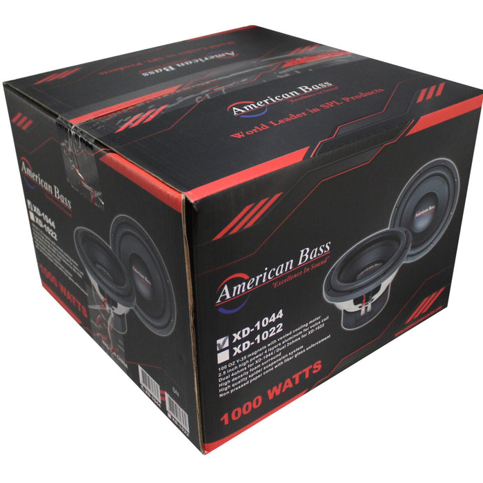 American Bass Car Audio 10" Subwoofer 900W 2.5 Dual Voice Coil 4 Ohm XD-1044