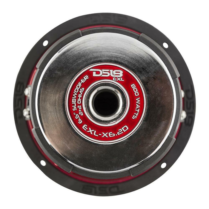 DS18 6.5" 400 Watts RMS Dual Voice Coil 2 Ohm Subwoofer EXL-X6.2D