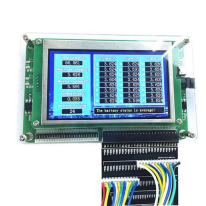 1 - 24 Lithium Cell Voltage Meter with LCD Active Balancer Display for LTO Banks