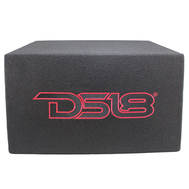 DS18 LSE-112A 12" 500W 4 Ohm Loaded Ported Enclosure w/ Amplifier and Amp kit