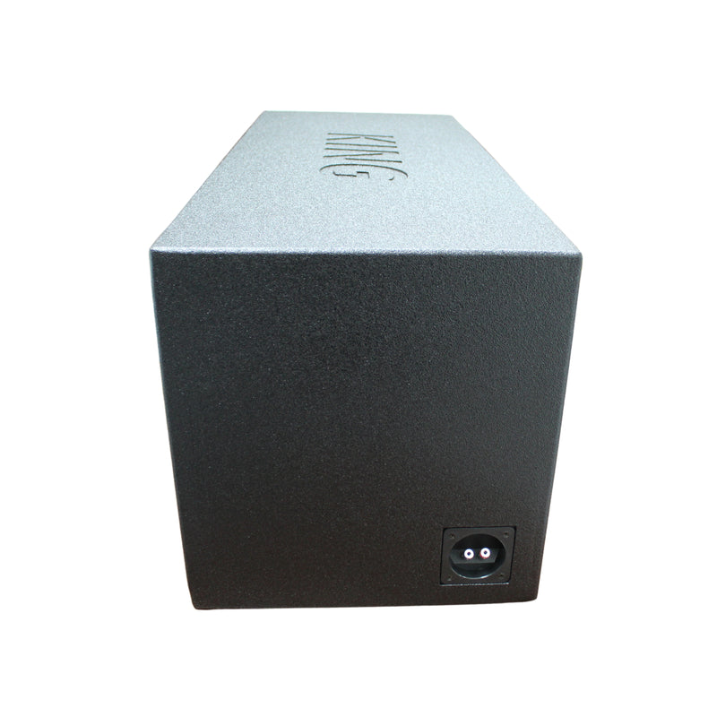 King Boxes 15" Dual Vented Divided Sprayed Universal Subwoofer Box AK-15DVL