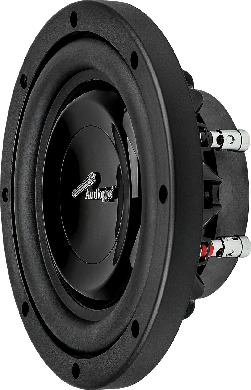Audiopipe 8" 300W Max Dual Voice Coil 4-Ohm Ultra Shallow Mount Subwoofer