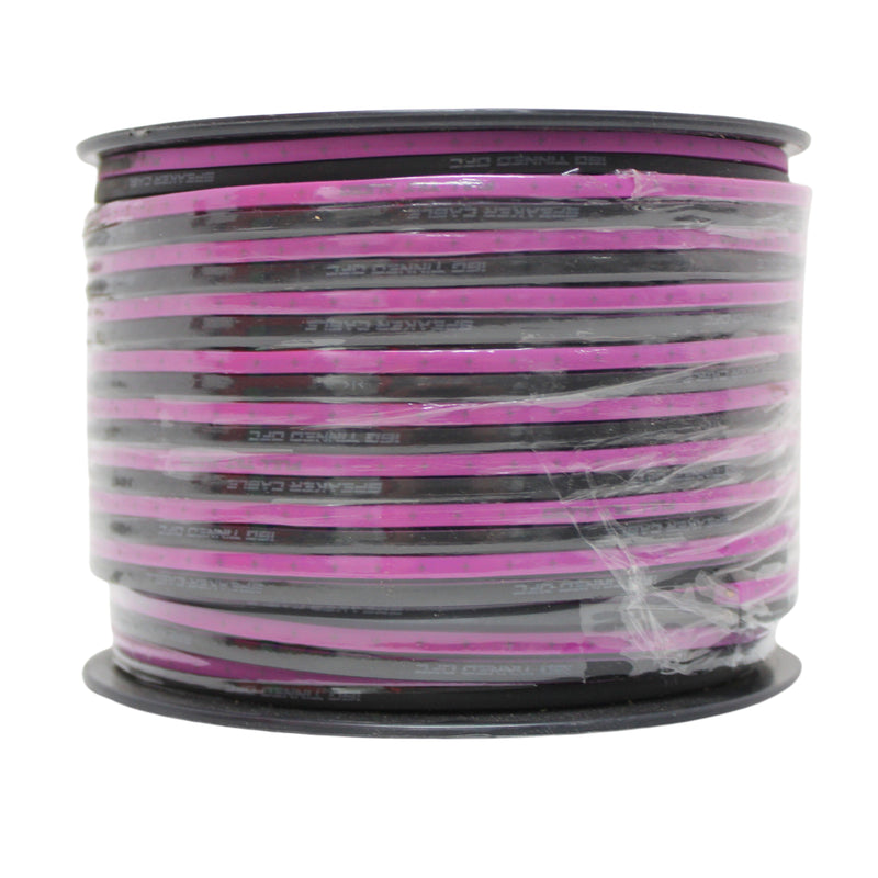 Full Tilt Audio 16 GA Tinned OFC Speaker Wire Purple/Black Lot Cut By The Foot