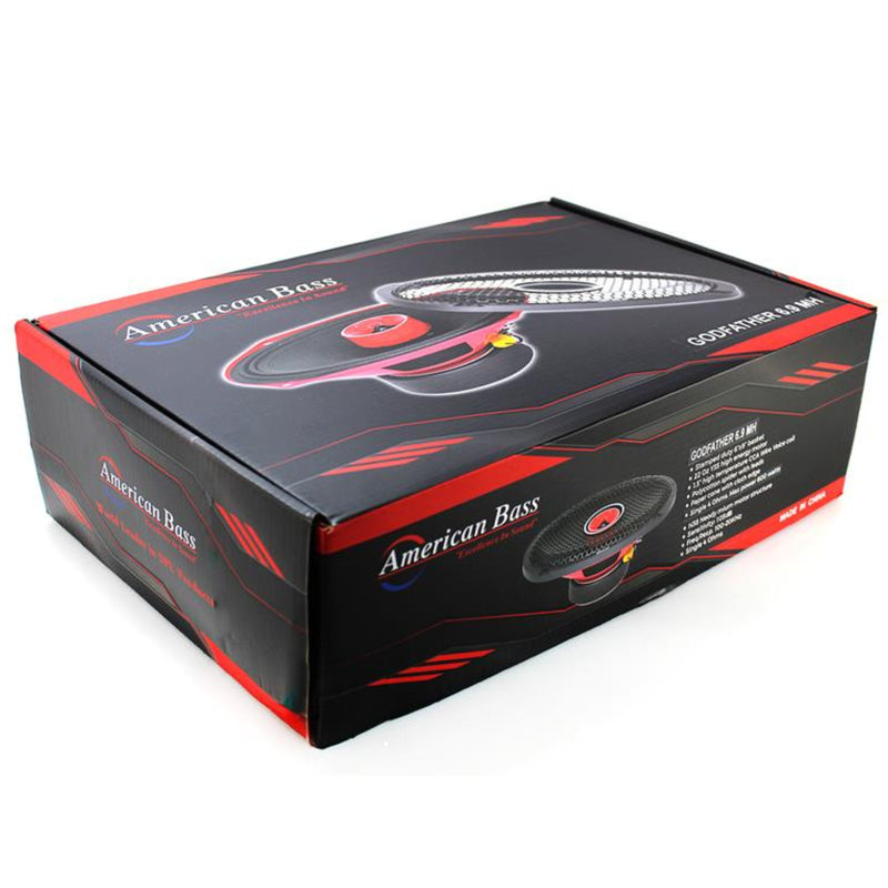 American Bass 6x9" 4-Ohm 300 Watt RMS Coaxial Speakers GF-69-MH