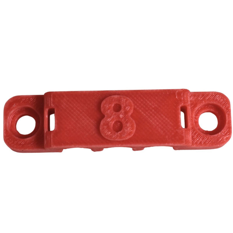 8 Gauge Cable Management Wire Comb Triple Slot Can Use w/ Cable Tie Red/Black