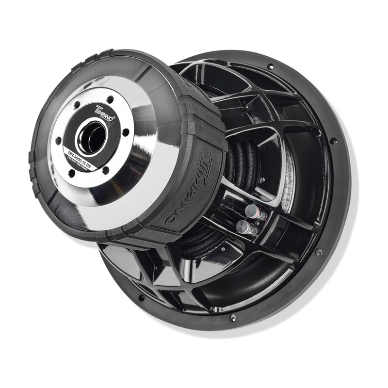 Pair Timpano 15" Subwoofers 7000W Dual 2 Ohm TPT-T3500-15 D2