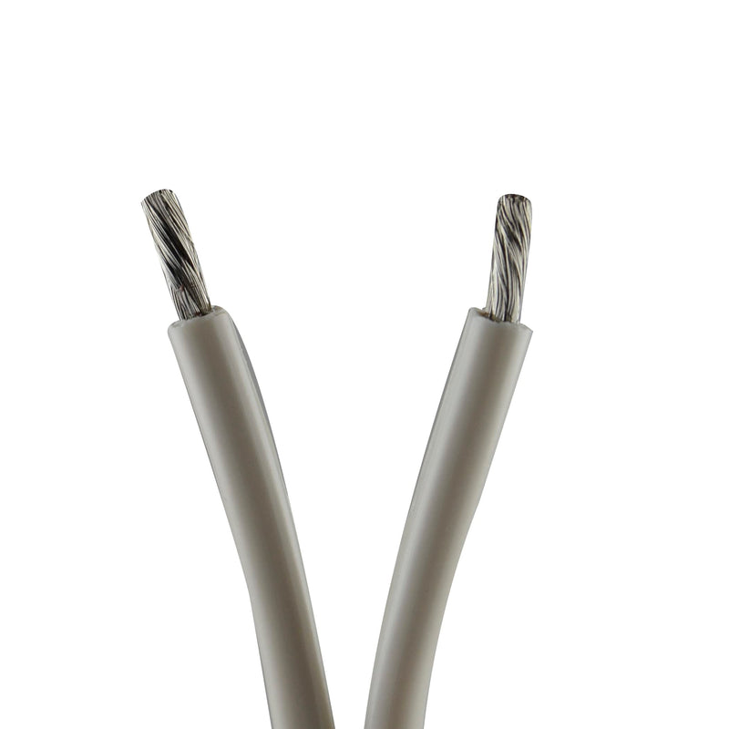 Audiopipe 16 GA 50 FT OFC Tin Copper Stranded Marine Speaker Wire Spool White