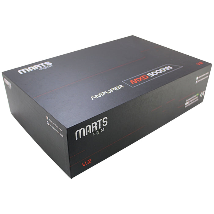 Marts Digital MXD Series Monoblock 5K Class D 2 Ohm Amplifier MXD-5000-2-V2