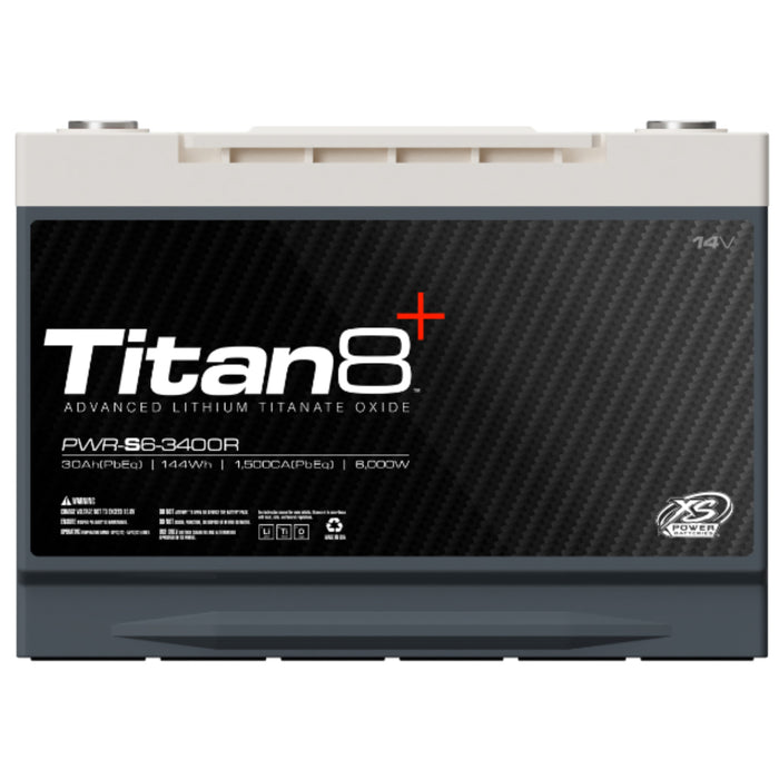 XS Power 14V BCI Group 34R, 6000W Lithium Titanate Battery PWR-S6-3400R