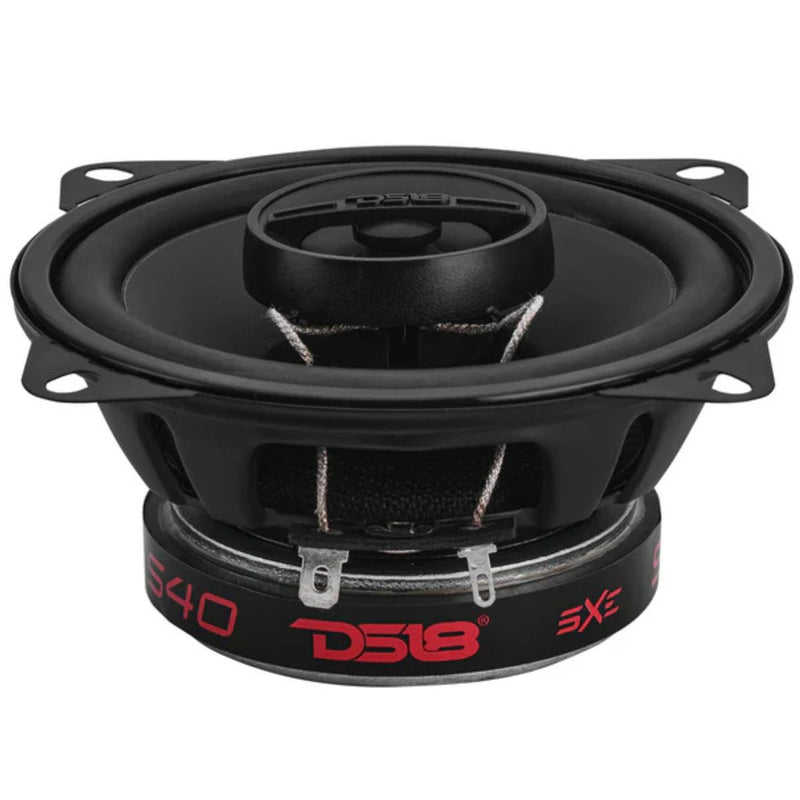 4" 40 Watt RMS 4-Ohm 2-Way Coaxial Speaker Pair w/Tweeter DS18 SELECT Series S40