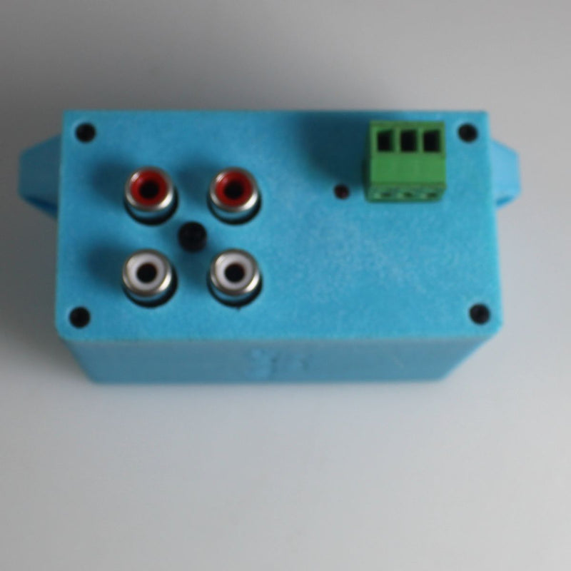 Wireless Bass Knob OLED Display RCA Attenuation & Volt Meter Light Blue OPEN BOX