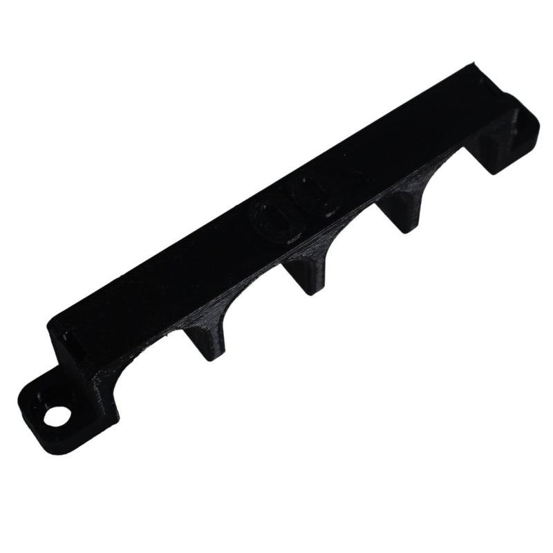 00 Gauge Cable Management Wire Comb Quad Slot Can Use w/ Cable Tie Red/Black
