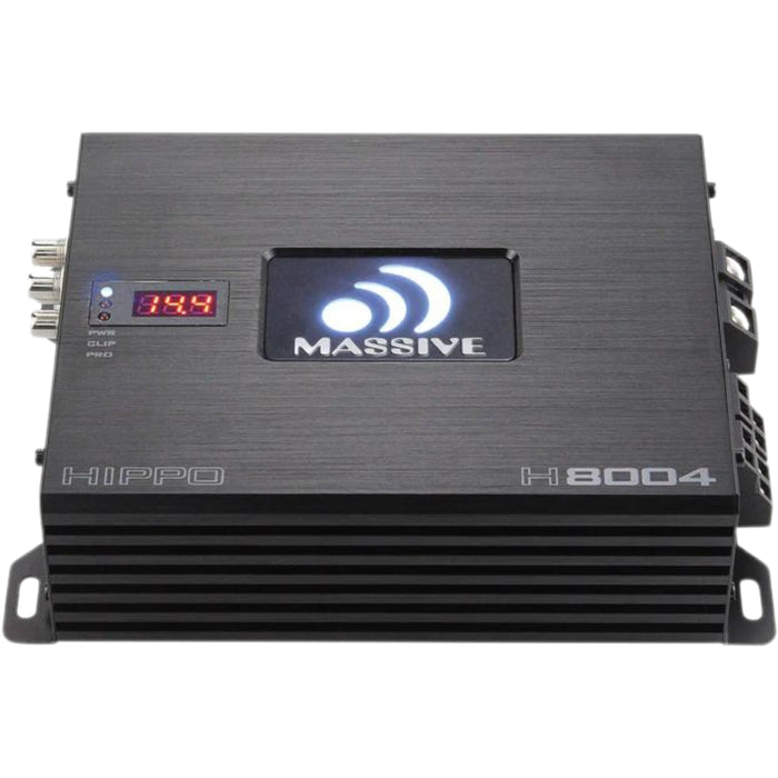 220W RMS x4 2-Ohm 4-Channel Amplifier Massive Audio HIPPO Series MA-H800.4