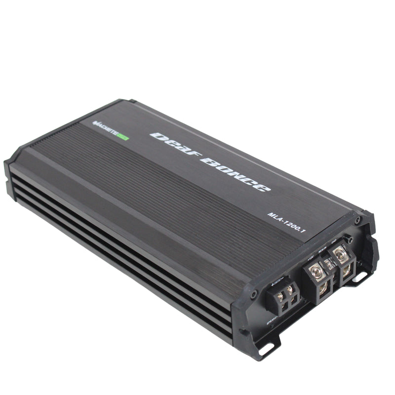 Deaf Bonce 1200W 1 ohm RMS Class D Monoblock Machete Power Amplifier MLA-1200.1