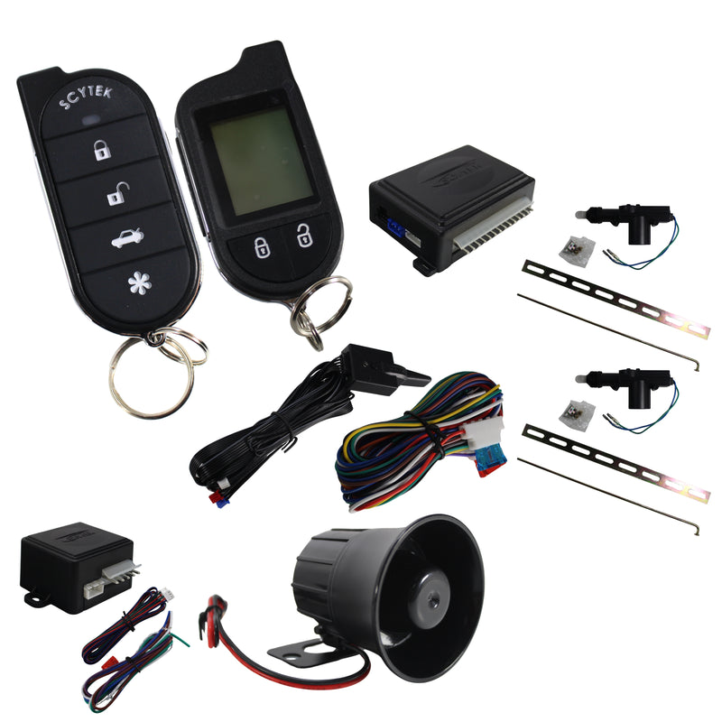 A777 2-Way Remote Control Keyless Entry Security System, Anti-Theft with Siren