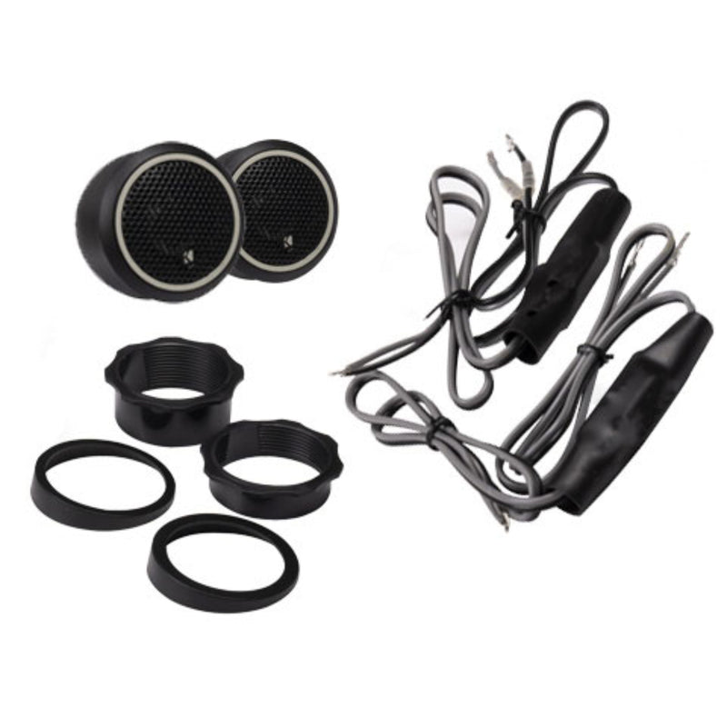 Kicker 3/4" Car Audio Tweeters 4Ohm 150W Peak CS Surface Flush Mount Black CST20