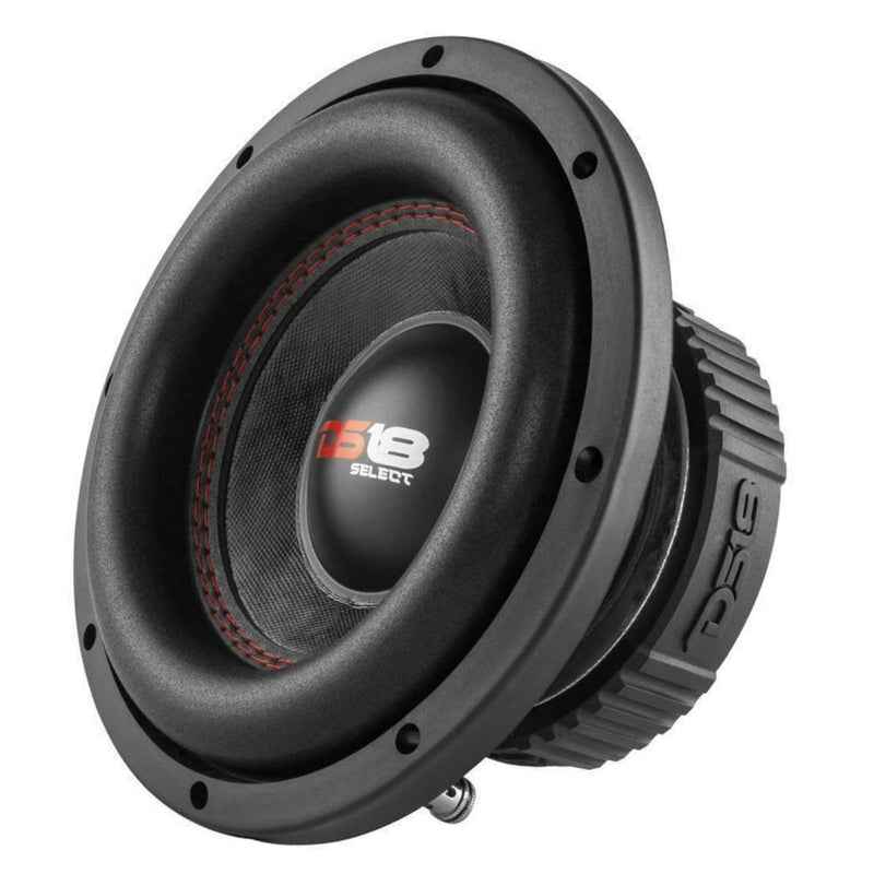 DS18 Select Series 8" 200W RMS 4-Ohm Single Voice Coil Car Audio Subwoofer SLC8S