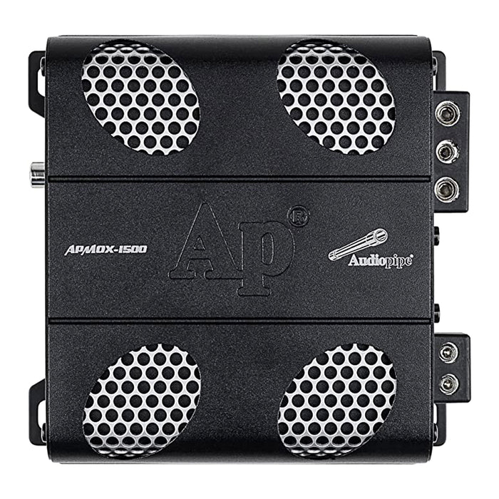 Audiopipe Mini Motorcycle Monoblock 800W Class D Full Range Amplifier APMOX-1500