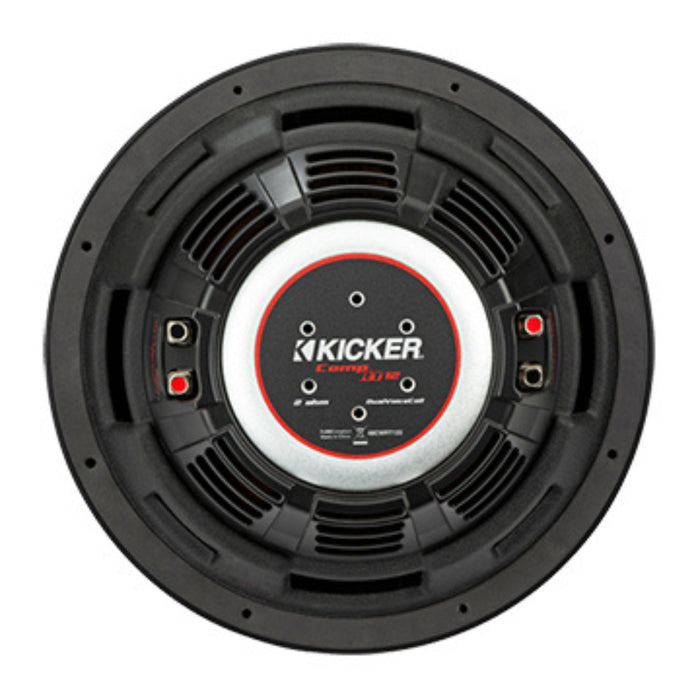 Kicker COMP RT Series 12" Dual 4 Ohm Subwoofer 1000 Watt Peak 48CWRT124