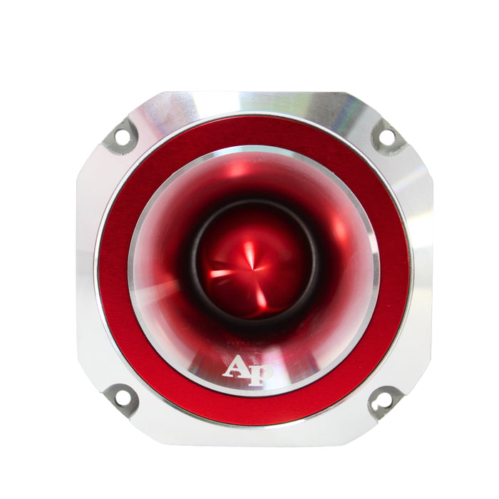 Audiopipe 4" Eye Candy Aluminum Tweeter Diamond Chrome Finish Red ATR-4053-RED