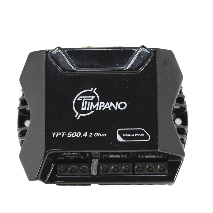 Timpano 500W 2-Ohm 4-Channel Class-D Compact Amplifier Black / TPT-500.4-2-BK