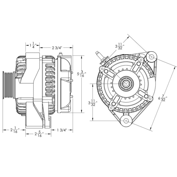 Mechman 170 Amp Racing Alternator For 1992 - 2000 Toyota Supra 3.0L & 4.0L