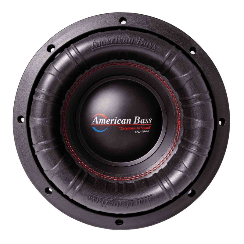American Bass 10" XFL Series 1500 Watt RMS Dual 4 Ohm Car Subwoofer XFL-1044