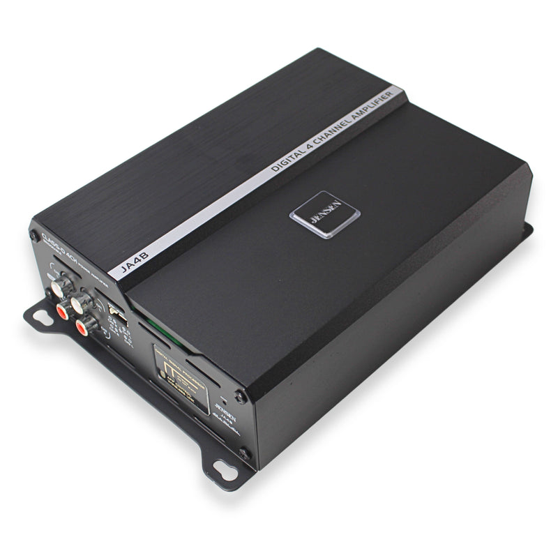 Jensen 4-Channel 740 Watts Class D RGB Amplifier w/ Bluetooth App Control