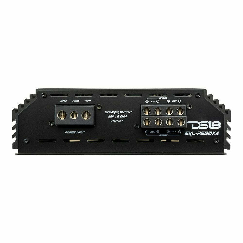 DS18 4 Channel Korean Amplifier Class A/B Full Range w/ Bass Knob EXL-P800X4