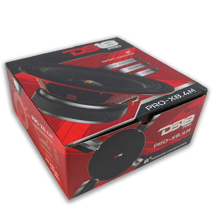 DS18 Car Audio 8" Midrange Loudspeaker 550 Watt 4 Ohm PRO-X8.4M