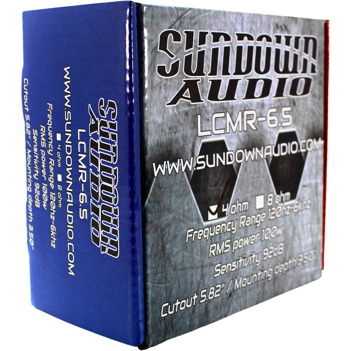 Sundown Car Audio LCMR Series 6.5" 100W RMS 4-Ohm Loudspeaker / LCMR-6.5-4