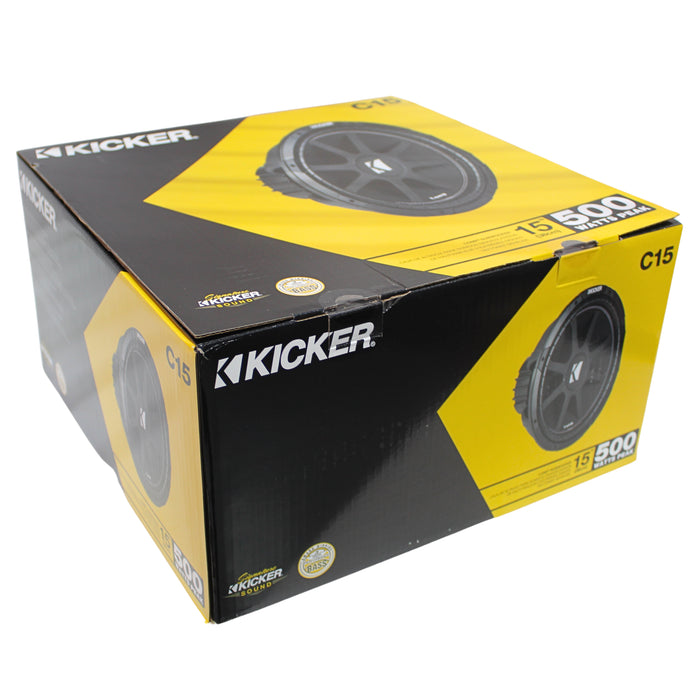 Kicker COMP Series 15" 4 Ohm SVC Subwoofer 500 Watt Peak 43C154