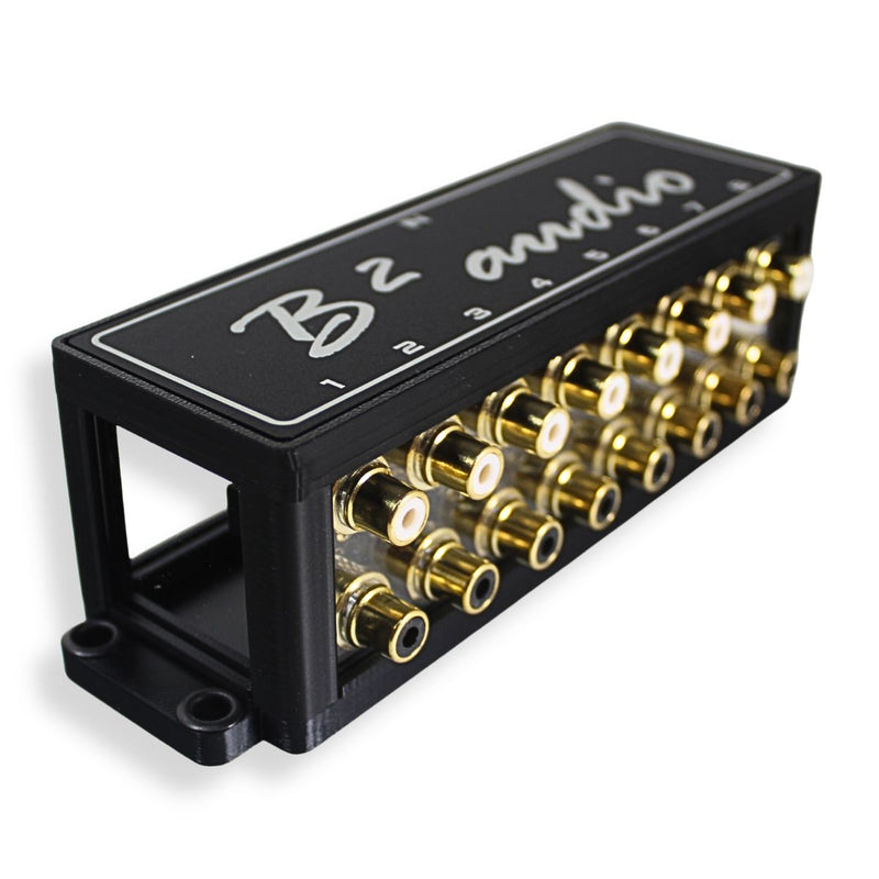 B2 Audio 1-to-8 Pair Cockbox RCA Splitter Distribution Block