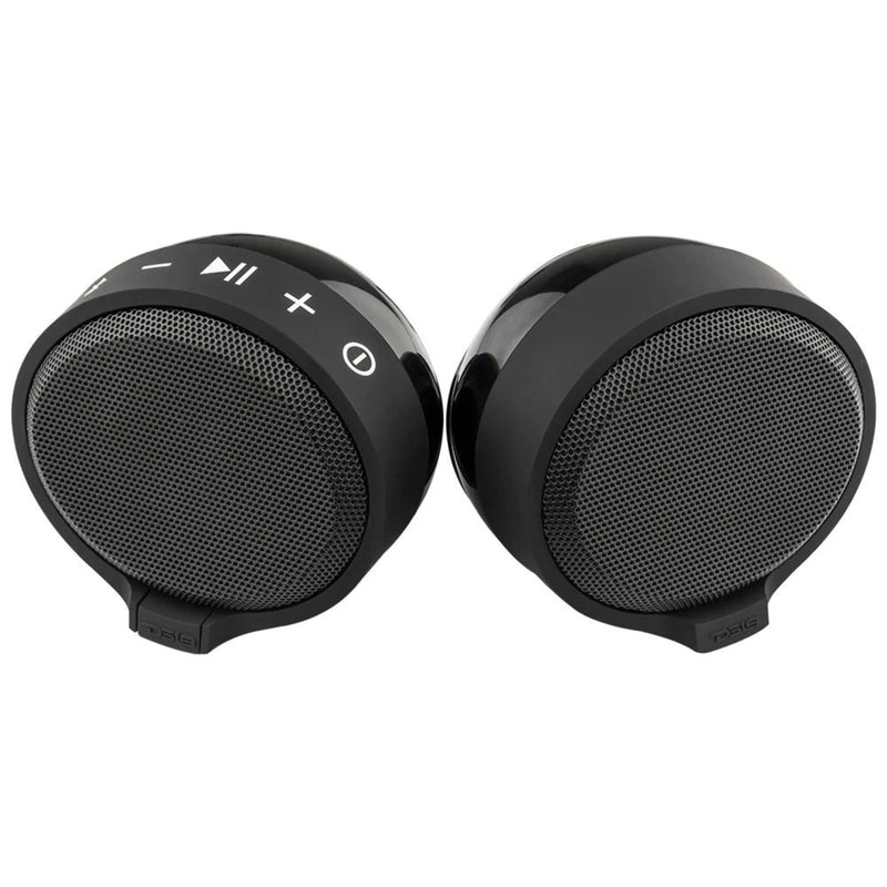 DS18 Amplified Handlebar Mount 2.5" Speaker Pods for Motorcycles with Bluetooth