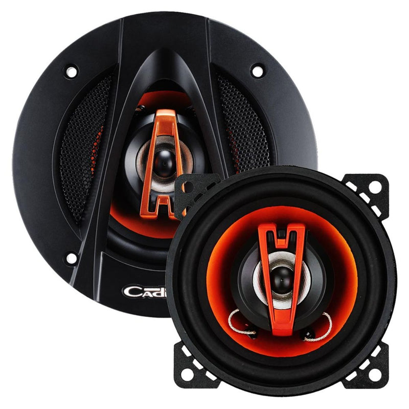 Cadence 4" 30 Watt RMS 4-Ohm 2-Way Coaxial Car Audio Speakers Pair Q422
