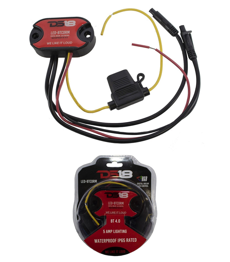 DS18 Loaded RGB Soundbar Black Jeep Wrangler Speakers Amp Tweeters 07-19