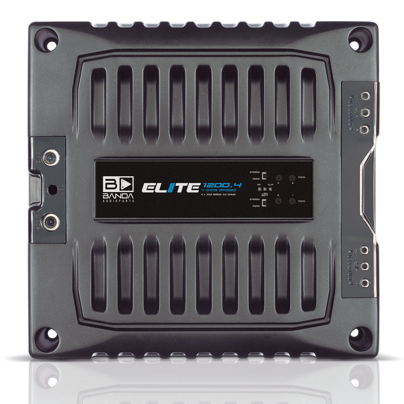 Banda 1200 Watt 2-Ohm 4-Channel ELITE Line Full Range Brazilian Amplifier